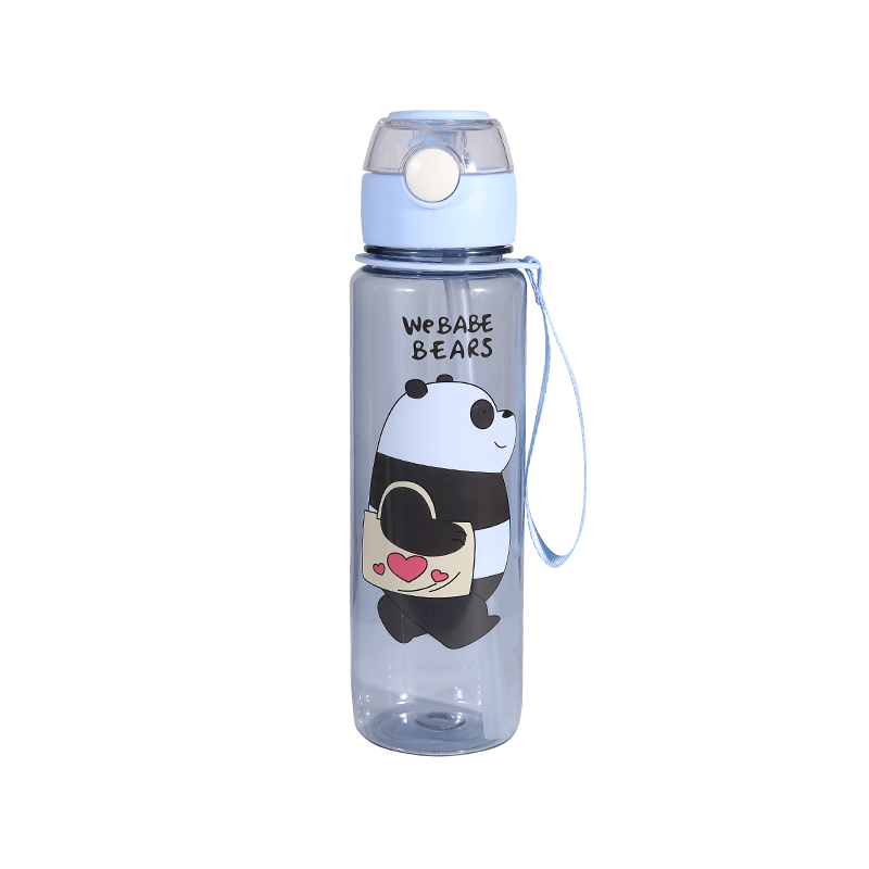 Juego de botellas de agua con patrón de oso lindo